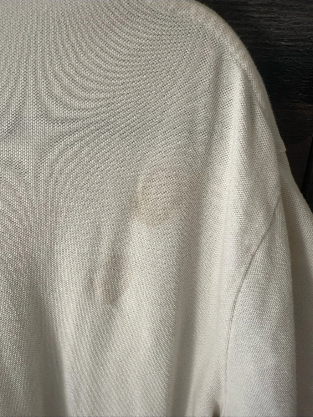 Vintage Ralph Lauren Men’s Cream Polo
